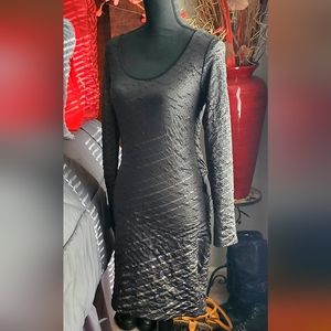 Snakeskin Black Dress